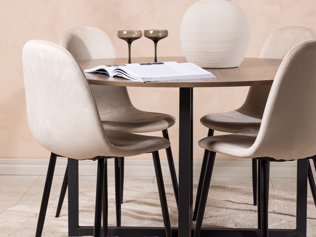 Étkezőgarnitúra Dallas 4054 (Bézs + Fekete)