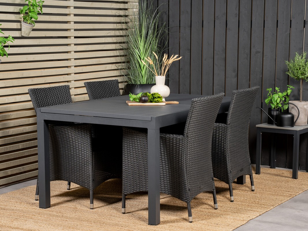 Kerti asztal Dallas 2813 (Fekete)