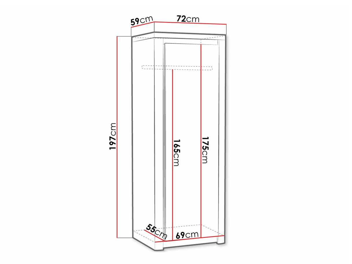 Gardróbszekrény Etrmona 101