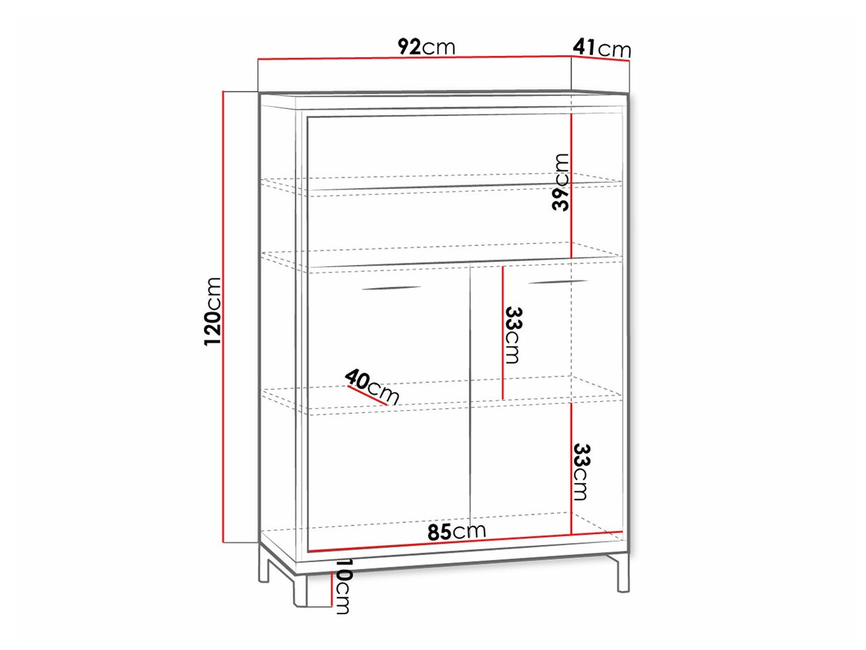 Komód Etrmoni 103 (Világos fa + Tölgy)