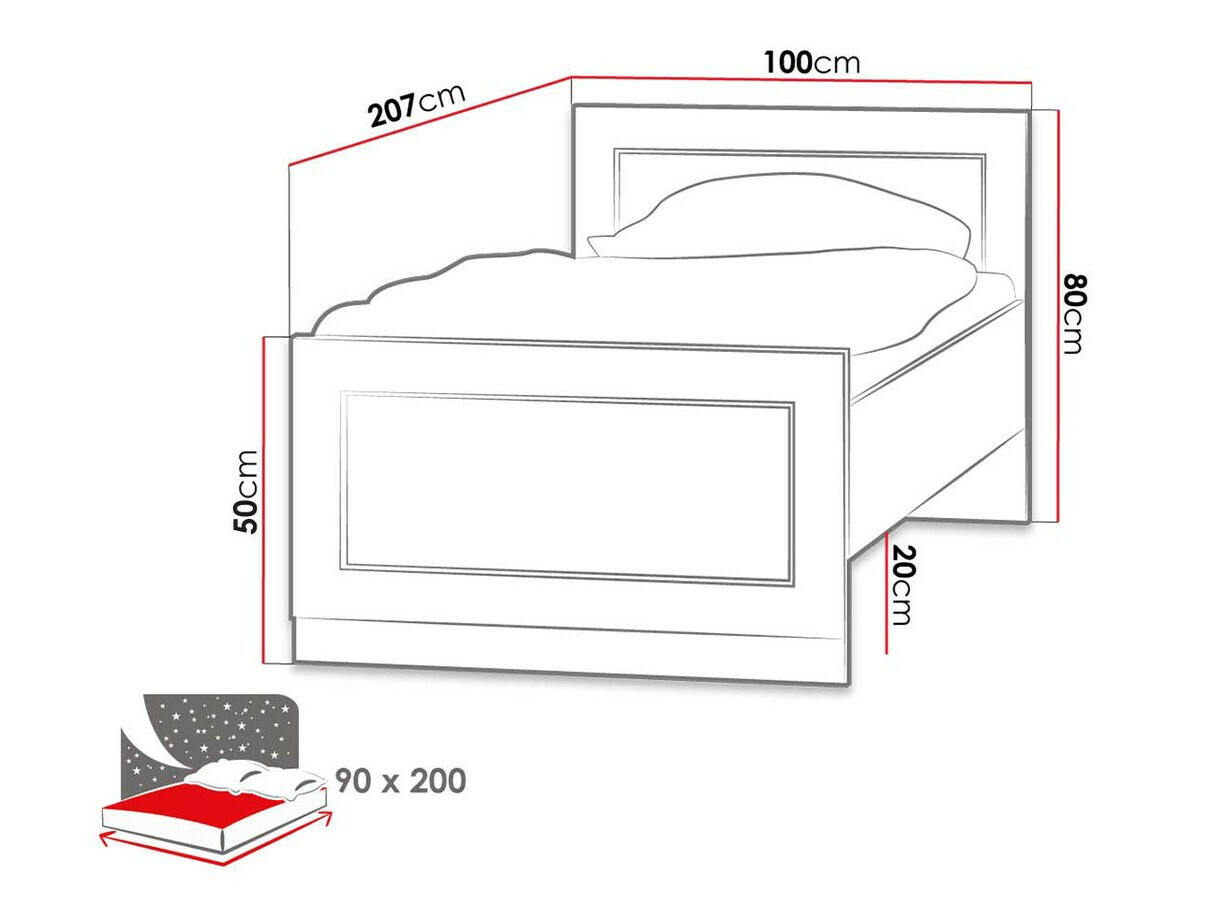 Ágy Lircava 116 (Lefkas tölgy)