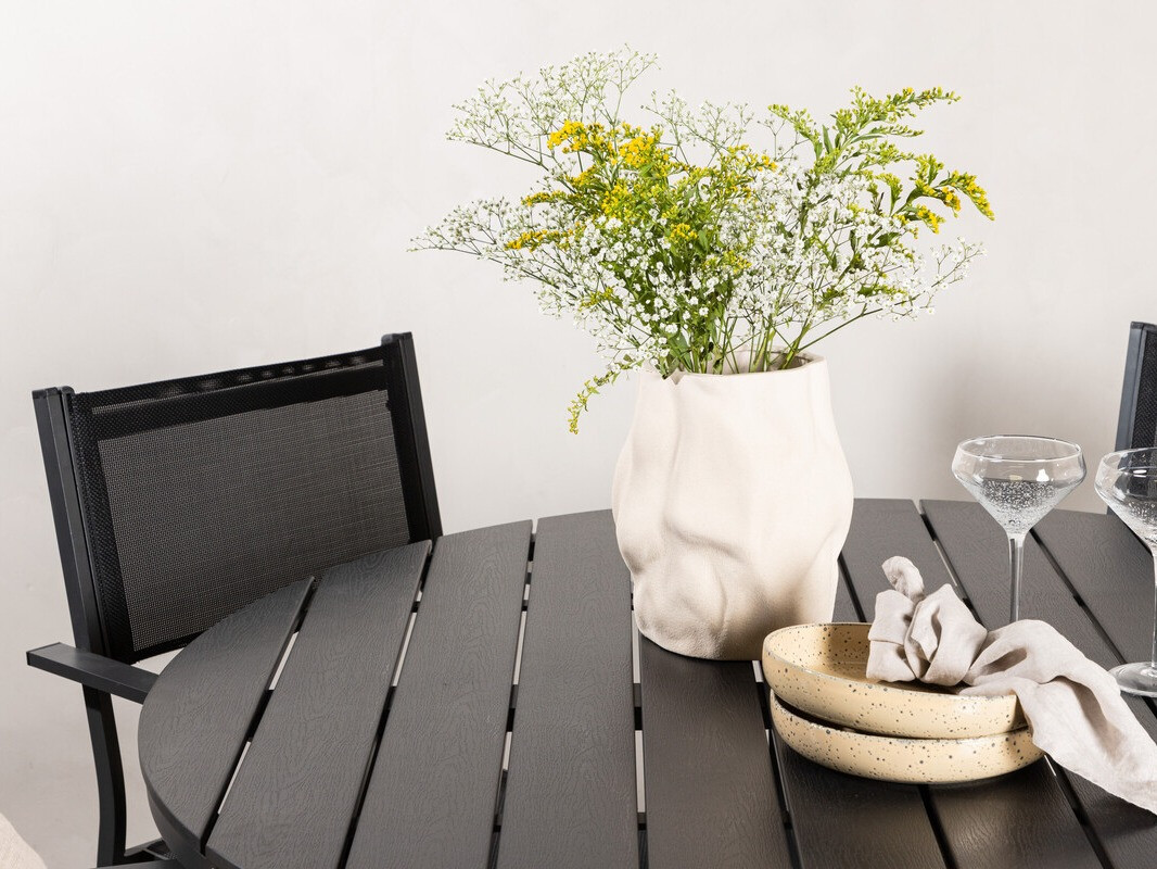 Asztal és szék garnitúra Dallas 4088 (Fekete)