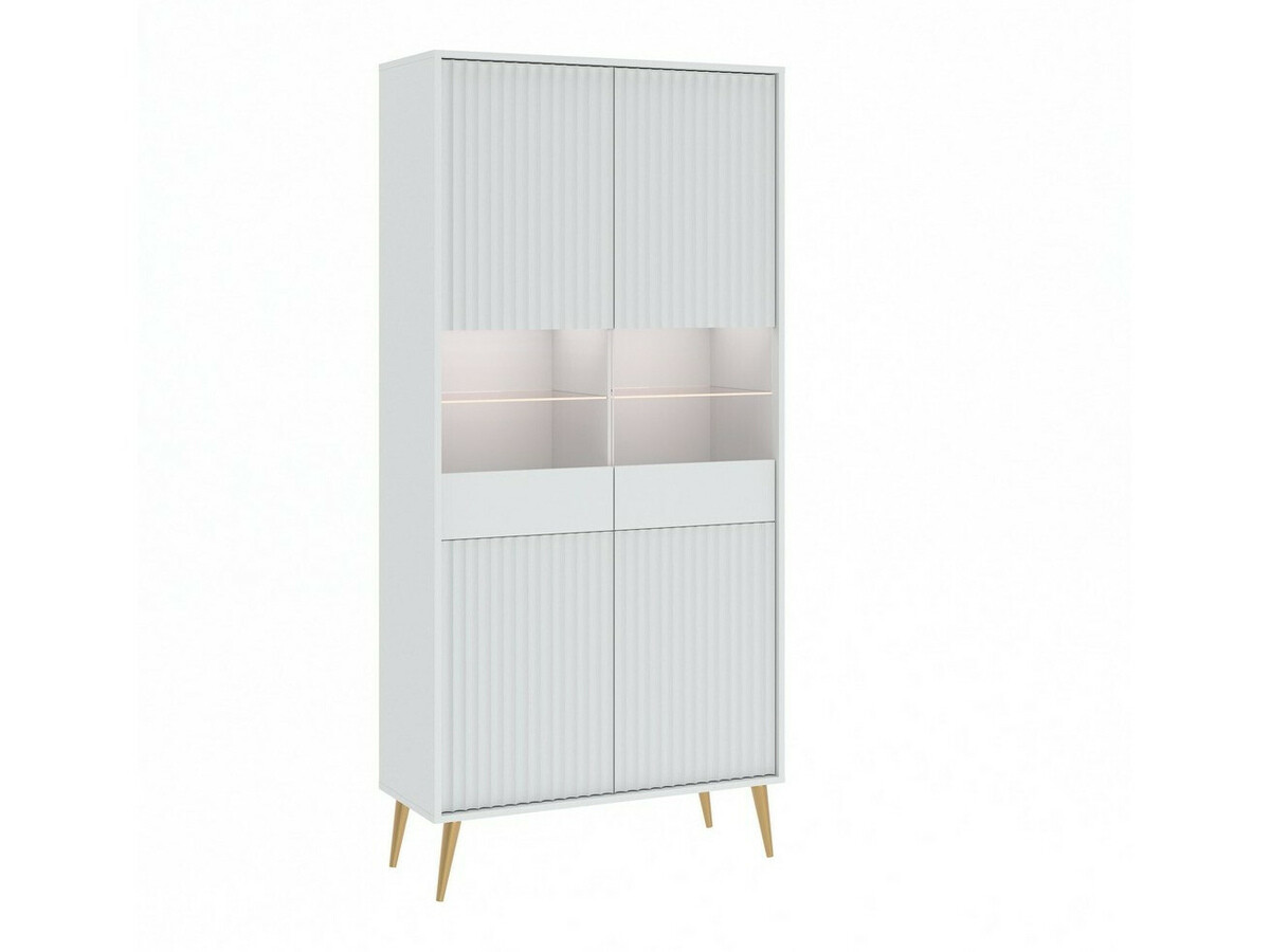 Könyvespolc Cirferi 108 (Fehér + Aranysárga)