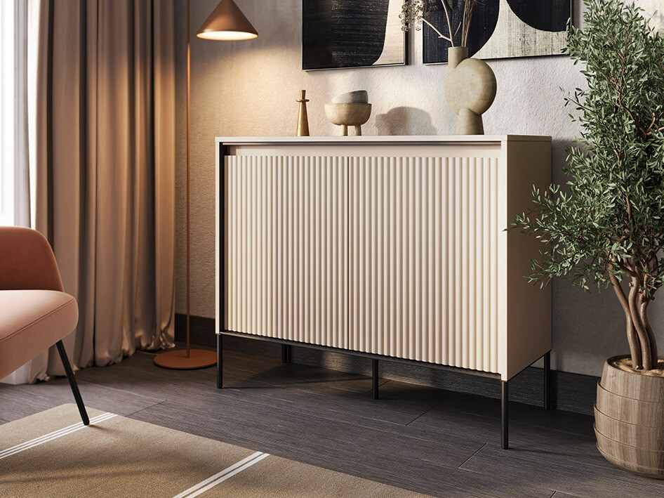 Szekrény Fernolu 101 (Bézs + Fekete)