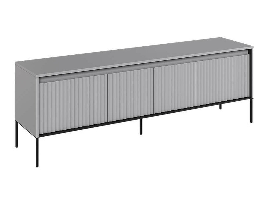 TV-állvány Fernolu 104 (Szürke + Fekete)