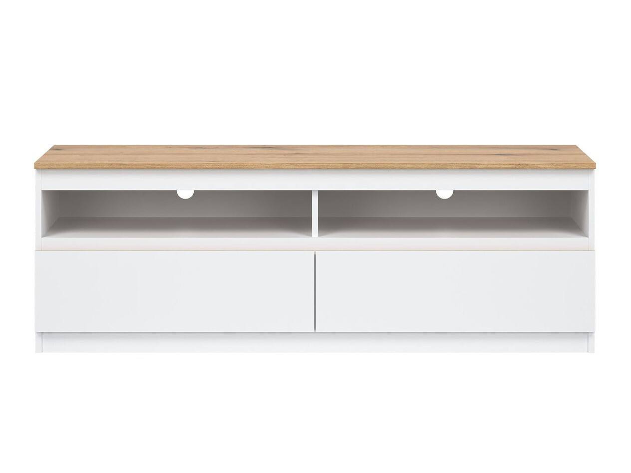 TV-állvány Catelbi 100 (Fehér + Tölgy)