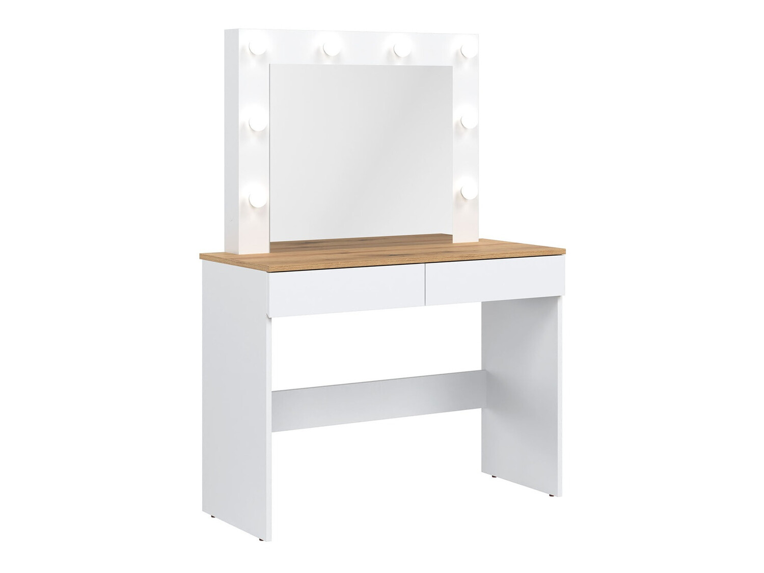 Fésülködő asztal Catelbi 113 (Fehér + Tölgy)