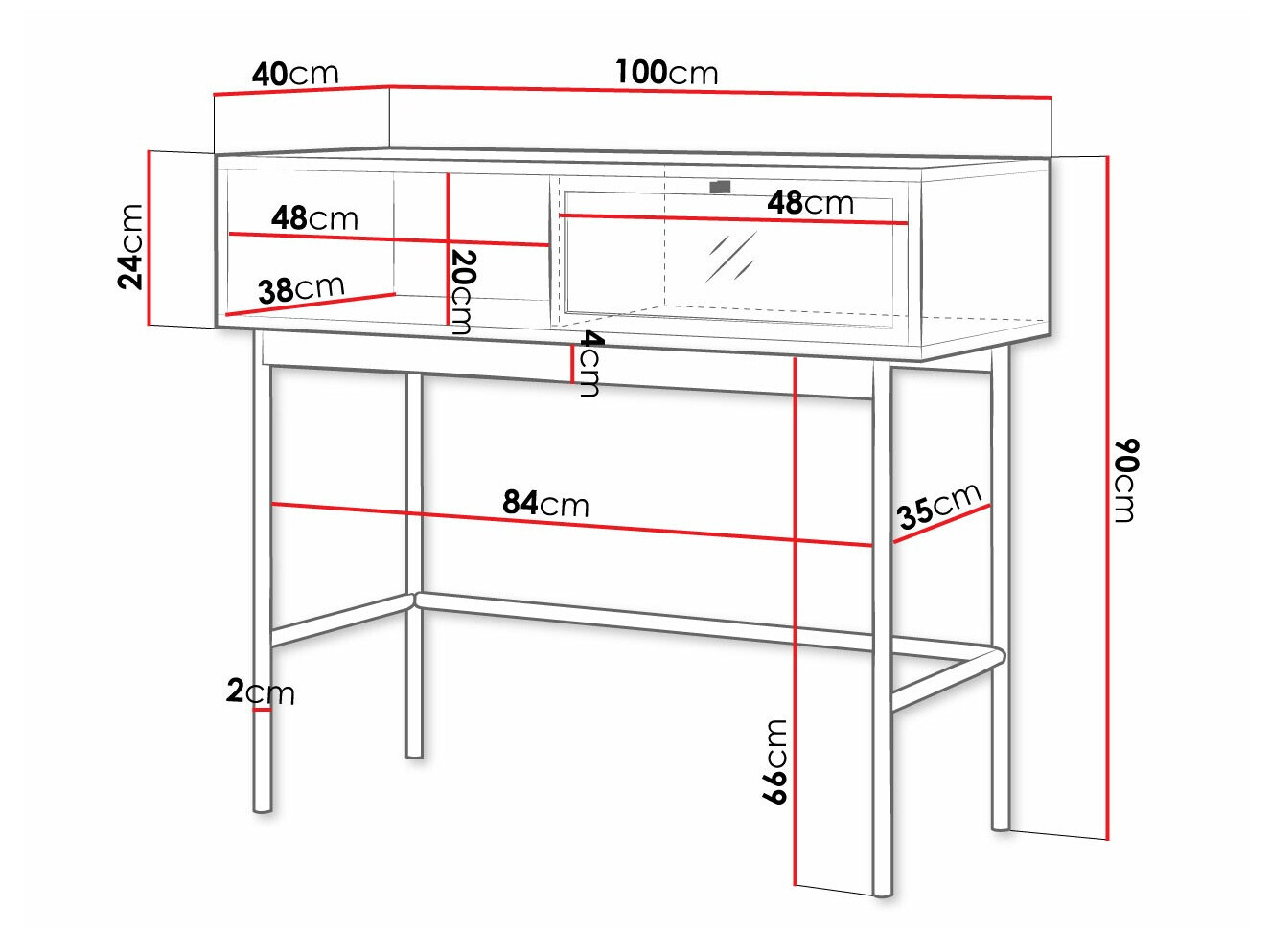 Konzolasztal Comfivo 418
