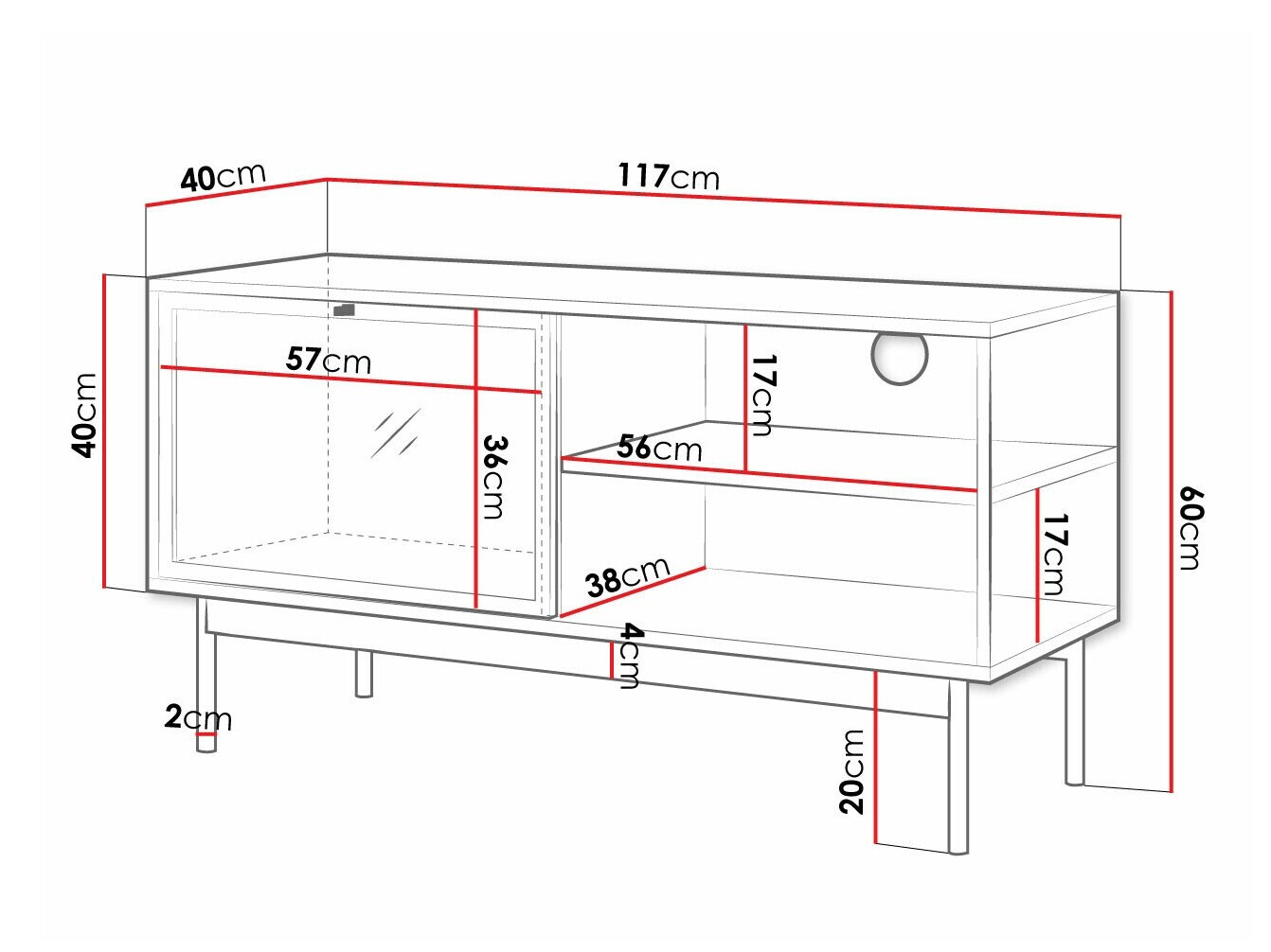 TV-állvány Comfivo 414