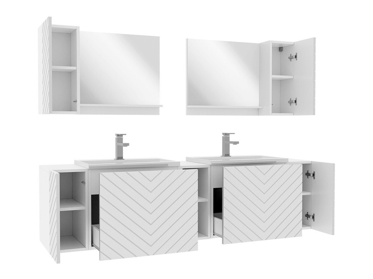 Fürdőszoba garnitúra Comfivo Livciro 101 (Fekete + Grafit)