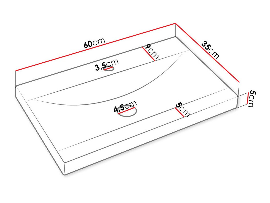 Fürdőszoba garnitúra Comfivo Livciro 105 (Fekete + Grafit)
