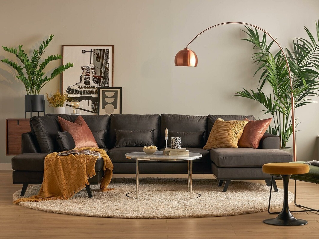 Sarokkanapé Floromo 121 (Monolith 95)