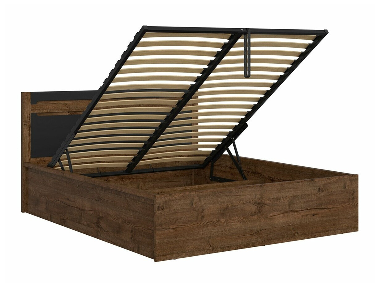 Ágy Ophevaru 116 (Matt fekete + April tölgy)