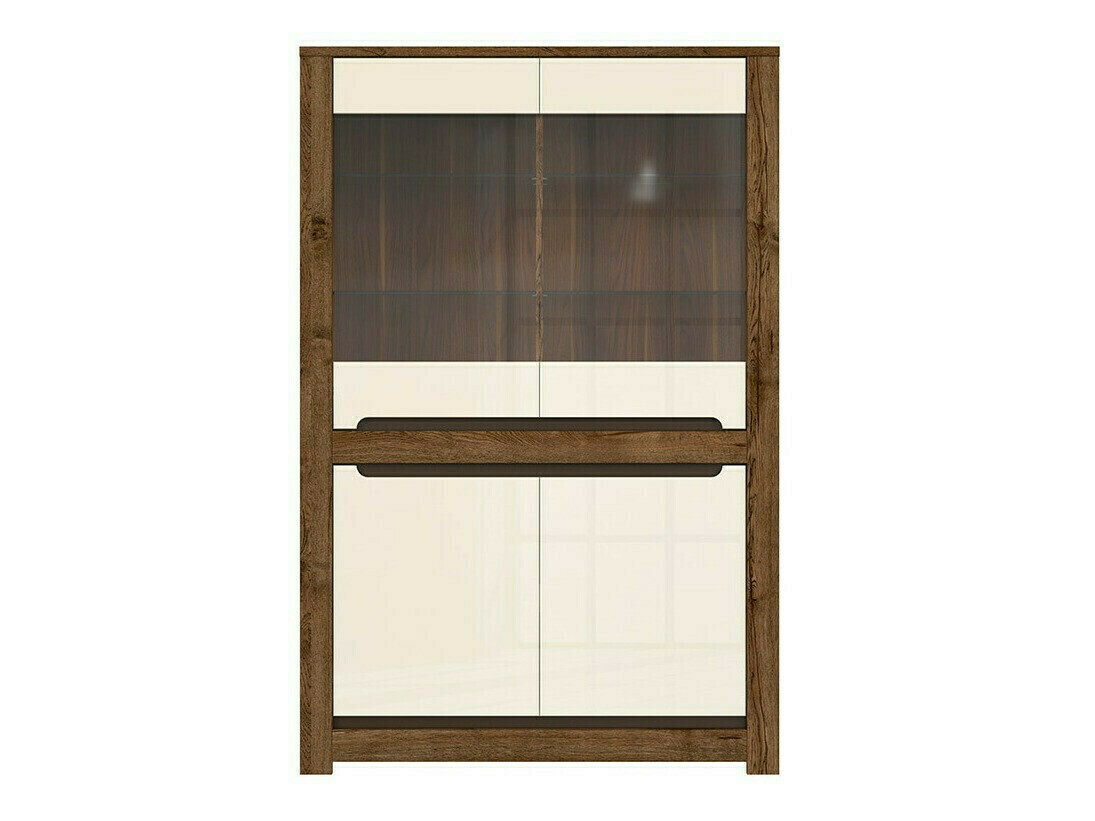 Könyvespolc Ophevaru 107 (Fényes krém + April tölgy)