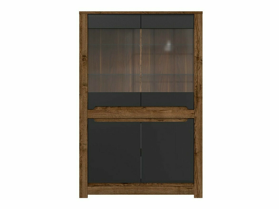 Könyvespolc Ophevaru 107 (Matt fekete + April tölgy)