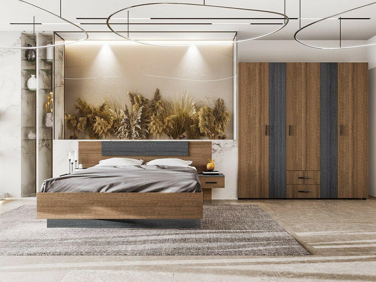 Ágy Luvira 102 Éjjeliszekrényekkel