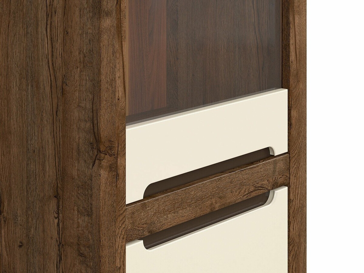 Könyvespolc Ophevaru 105 (Fényes krém + April tölgy)