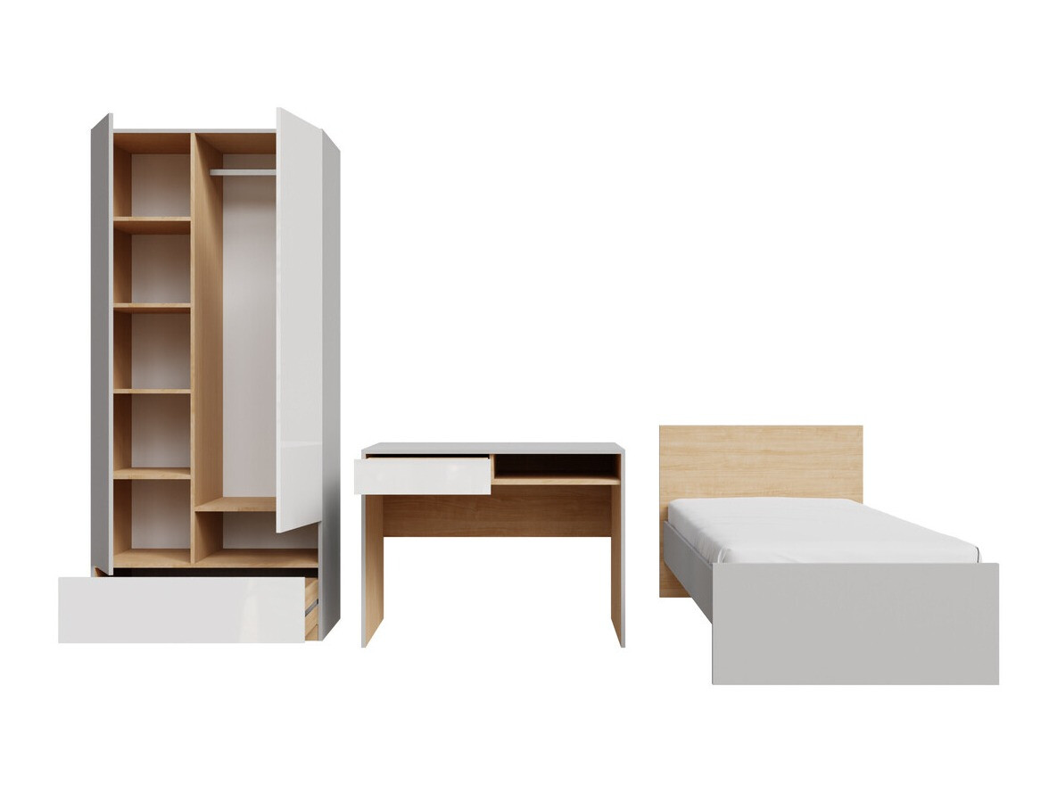 Bútorkészlet Nuevaru 118 (Fényes fehér)