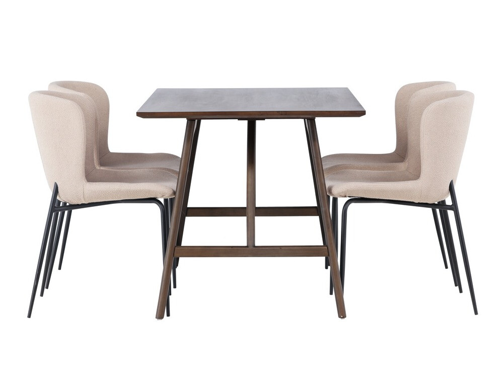 Étkezőgarnitúra Dallas 4114 (Bézs + Fekete)