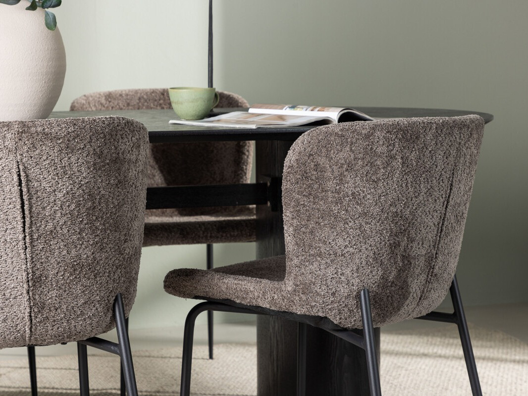 Étkezőgarnitúra Dallas 4117 (Fekete)