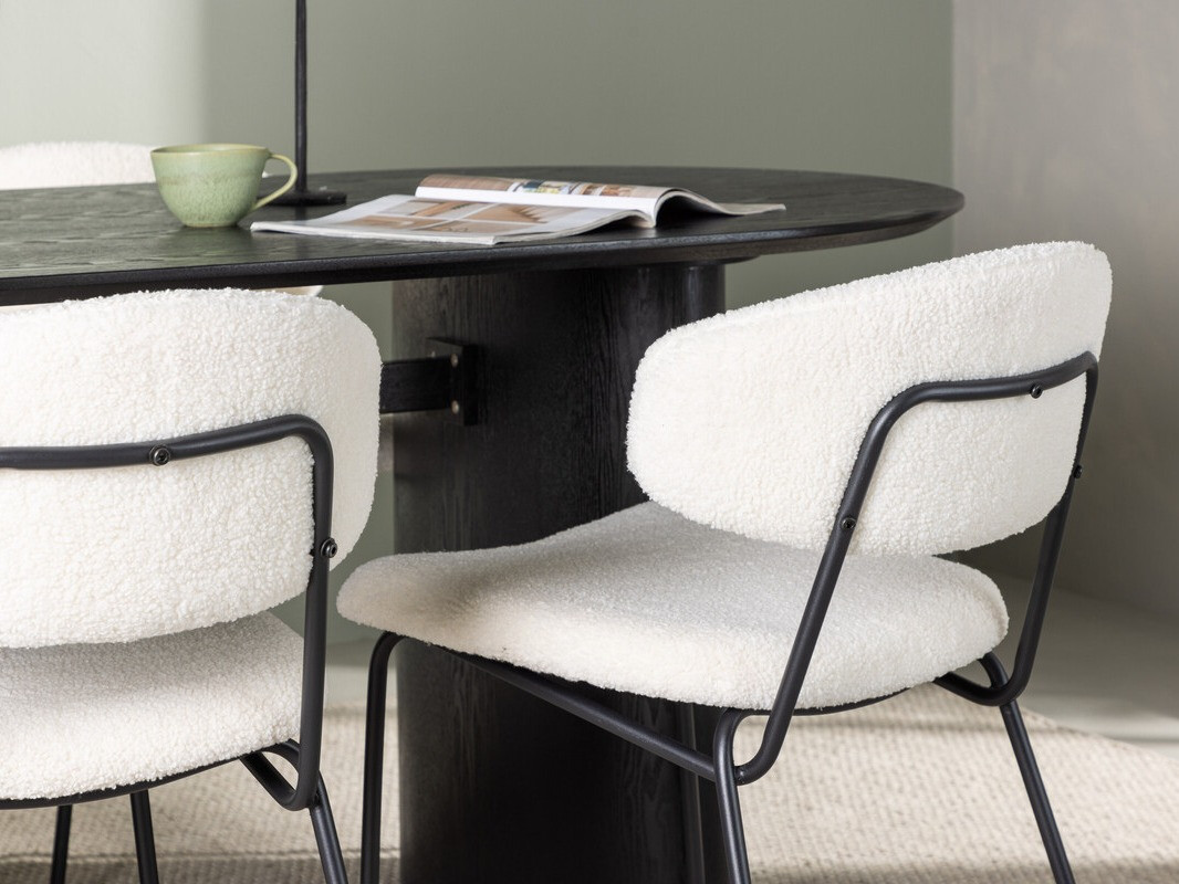 Étkezőgarnitúra Dallas 4118 (Fekete)