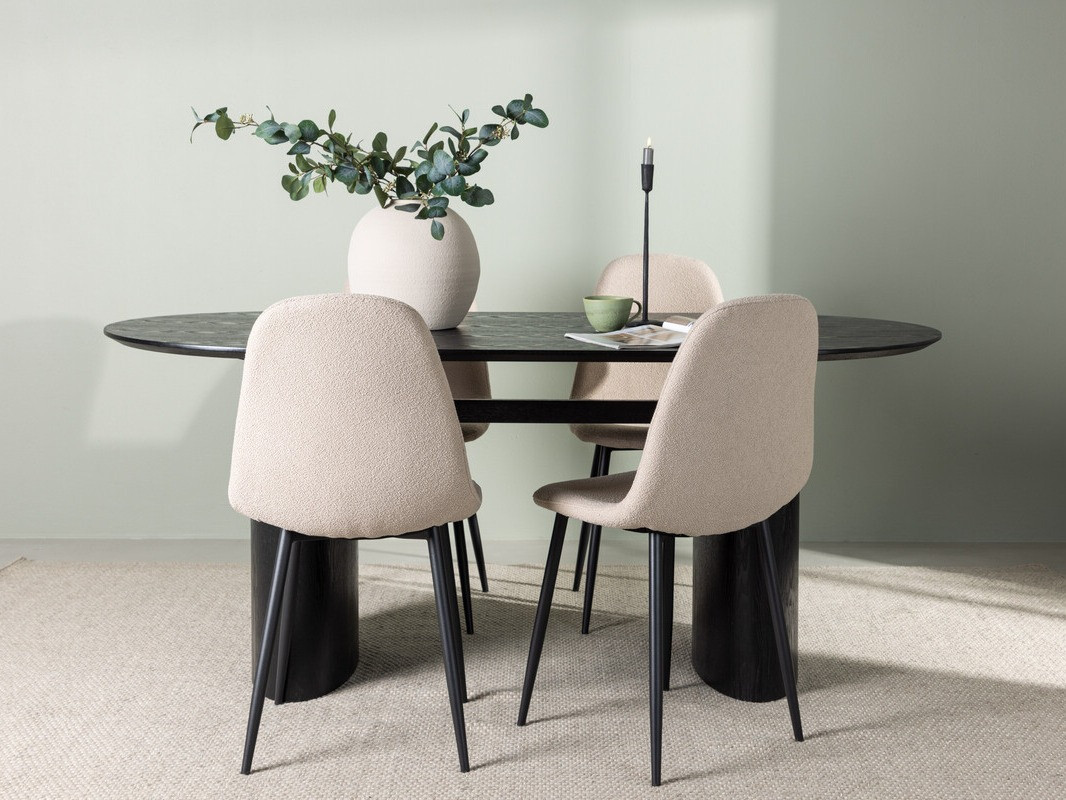 Étkezőgarnitúra Dallas 4559 (Bézs + Fekete)