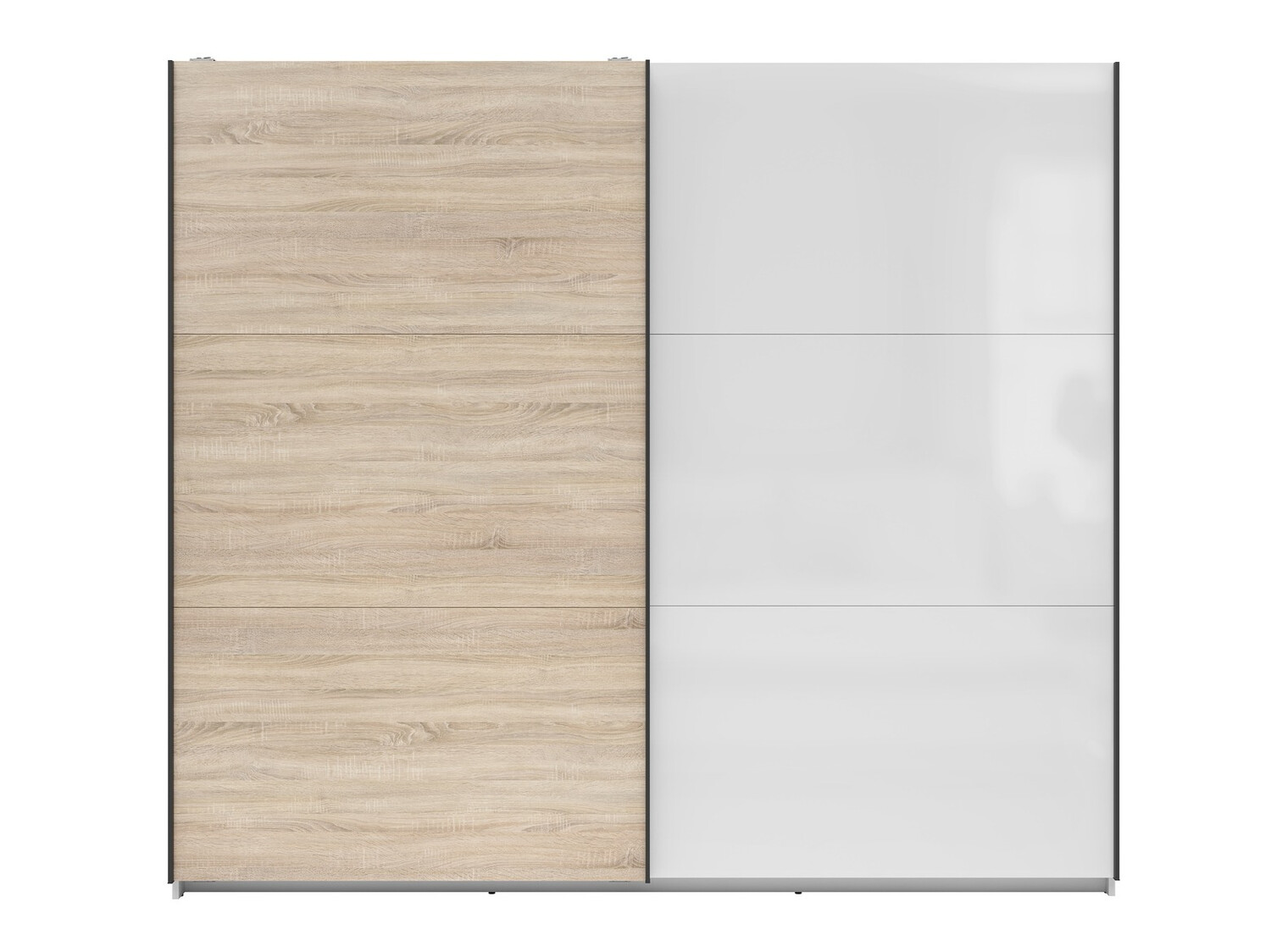 Gardróbszekrény Livevaro 120 (Fehér + Sonoma tölgy)