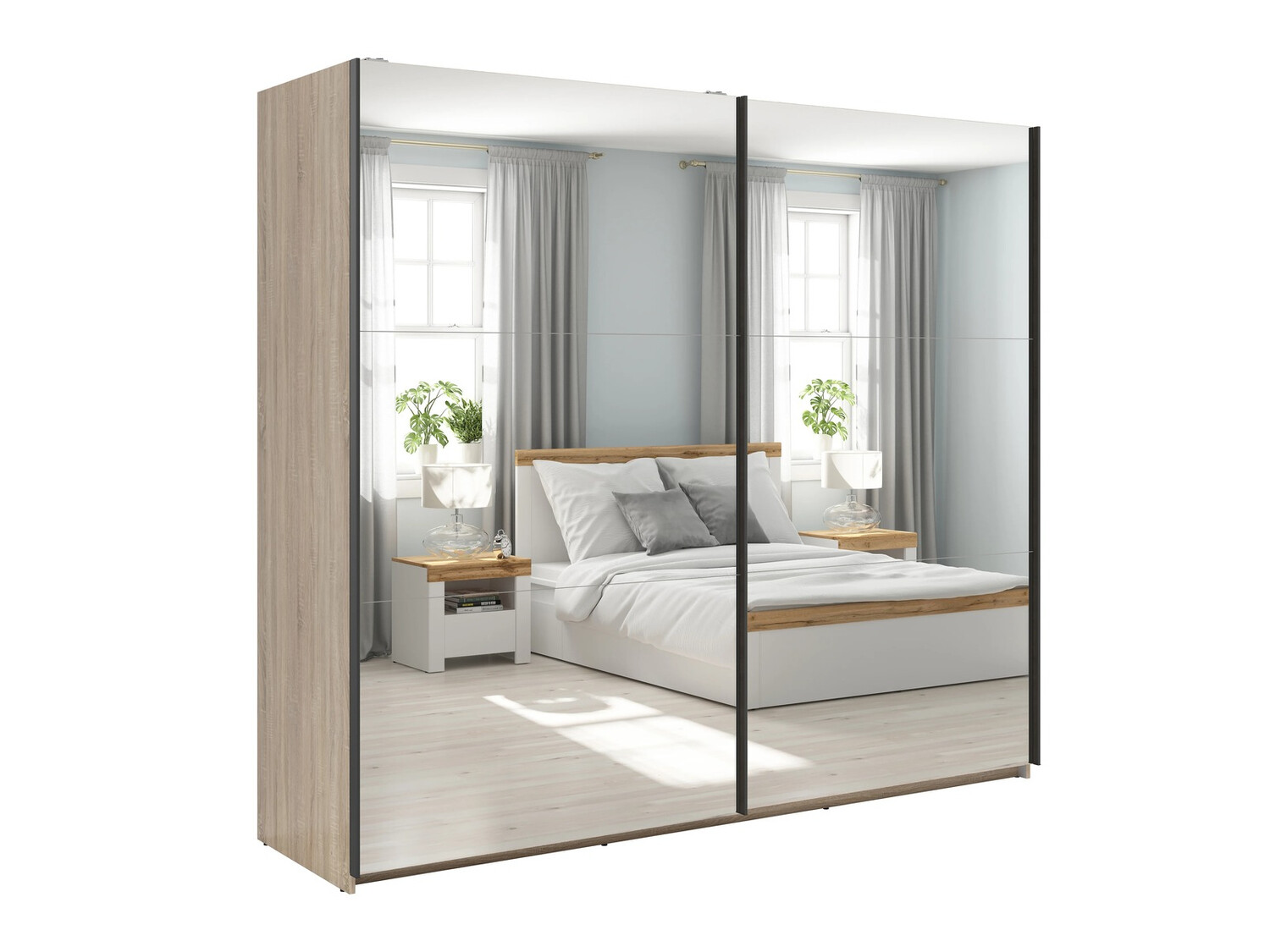 Gardróbszekrény Livevaro 122 (Sonoma tölgy)