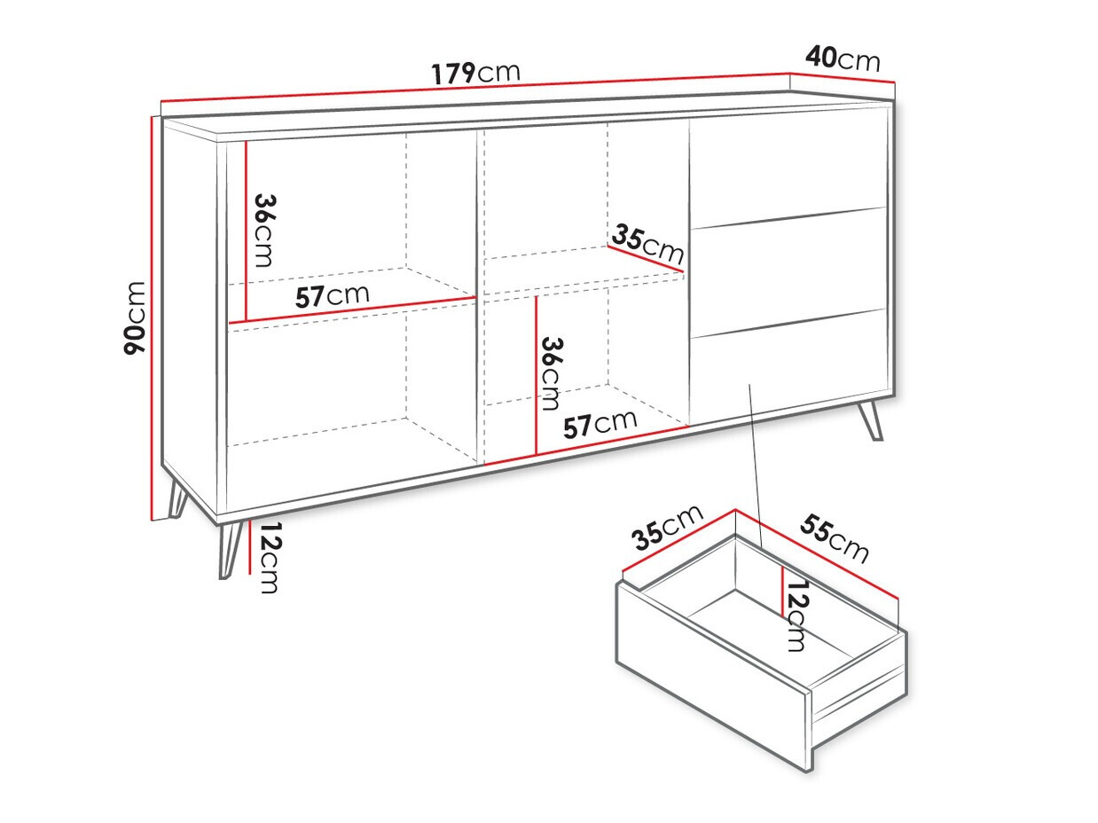Komód Comfivo Lomcali 101