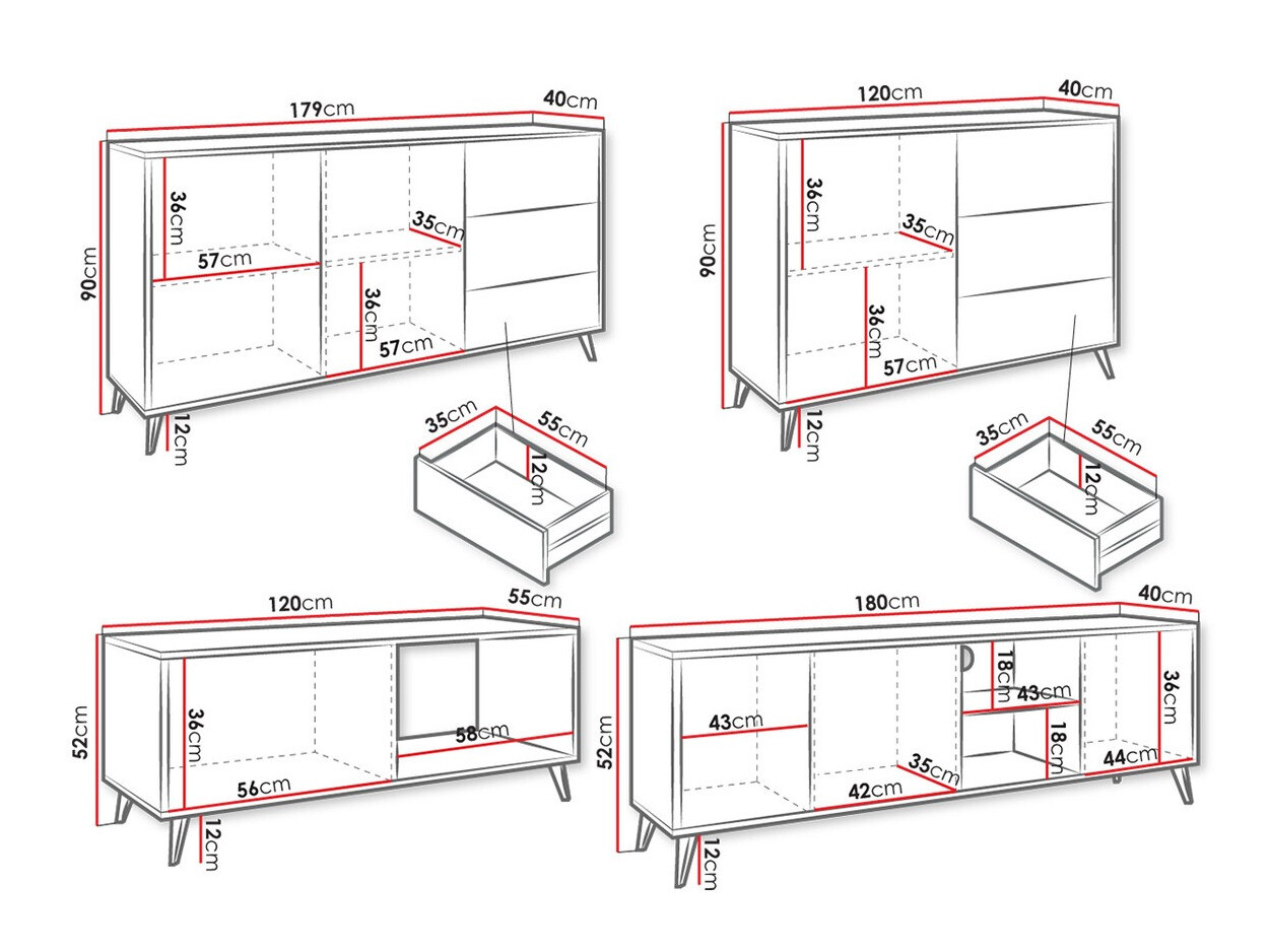 Nappali szett Comfivo Lomcali 109