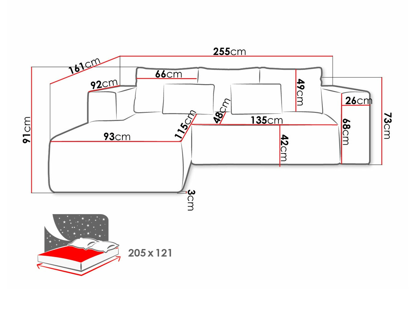 Sarokkanapé Arvada 116 (Poso 05)