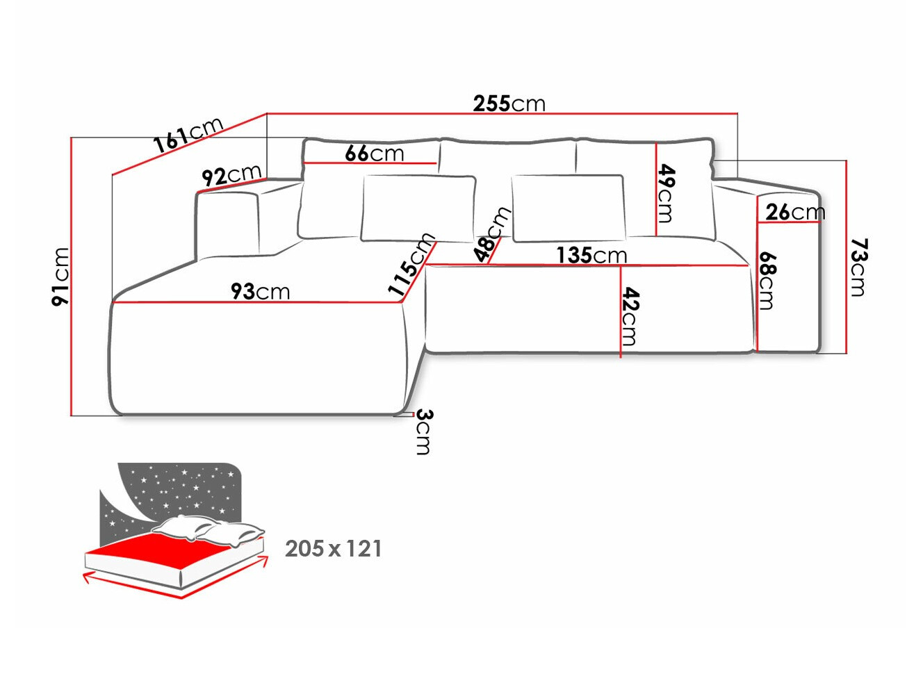 Sarokkanapé Arvada 116 (Poso 34)