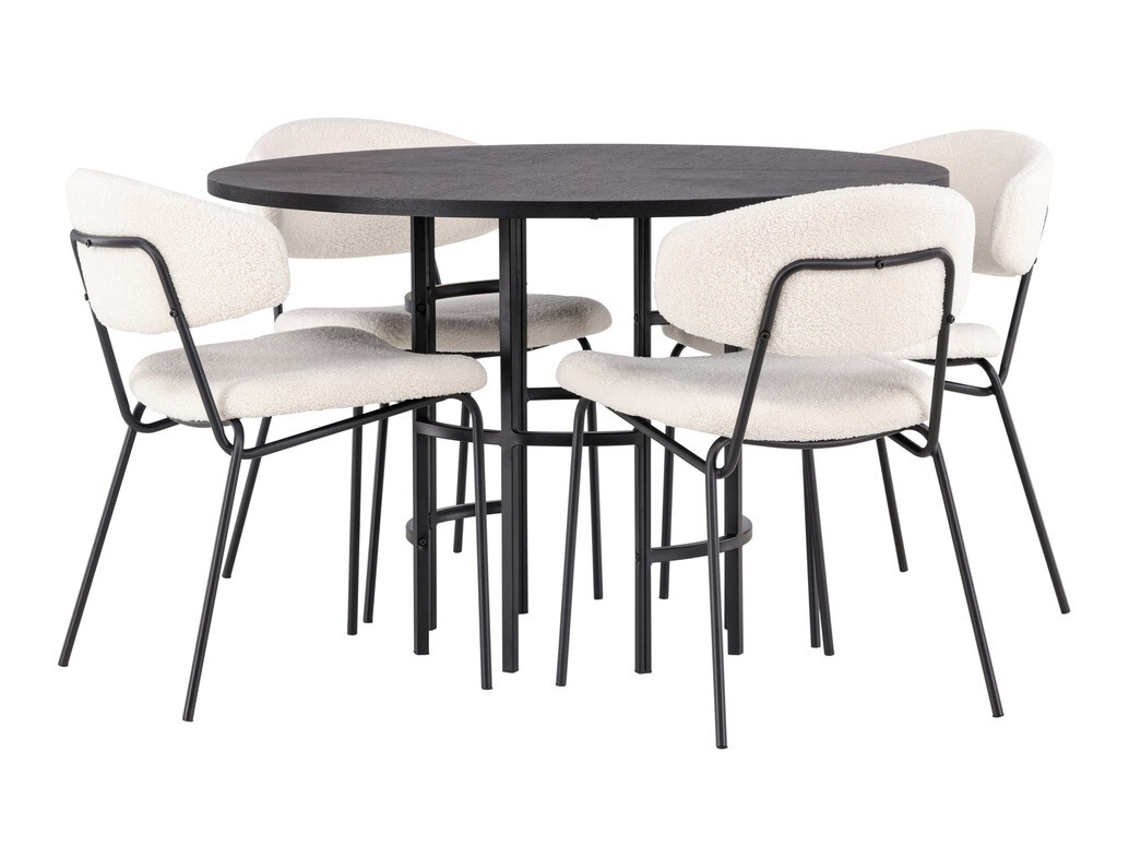 Étkezőgarnitúra Dallas 4144 (Fekete)