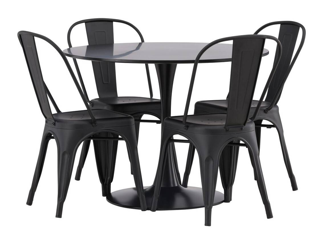 Étkezőgarnitúra Dallas 4170 (Fekete)