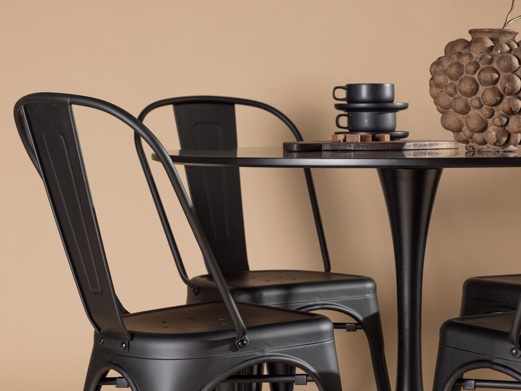 Étkezőgarnitúra Dallas 4170 (Fekete)