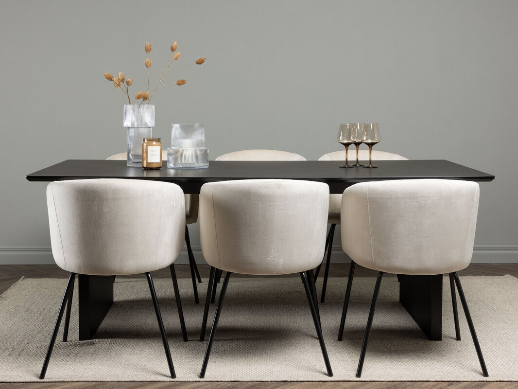 Étkezőgarnitúra Dallas 4182 (Krém + Fekete)