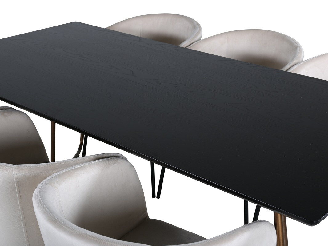 Étkezőgarnitúra Dallas 4191 (Krém + Fekete)