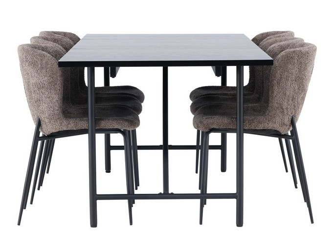 Étkezőgarnitúra Dallas 4192 (Barna + Fekete)