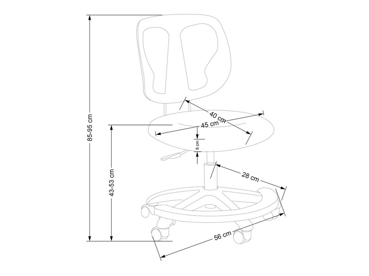 Gyerekszék Houston 1537 (Rózsaszín)