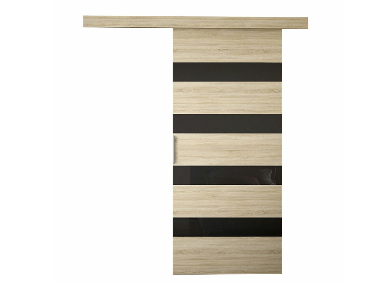 Tolóajtók Closico Portalis V (Sonoma tölgy + Fekete)