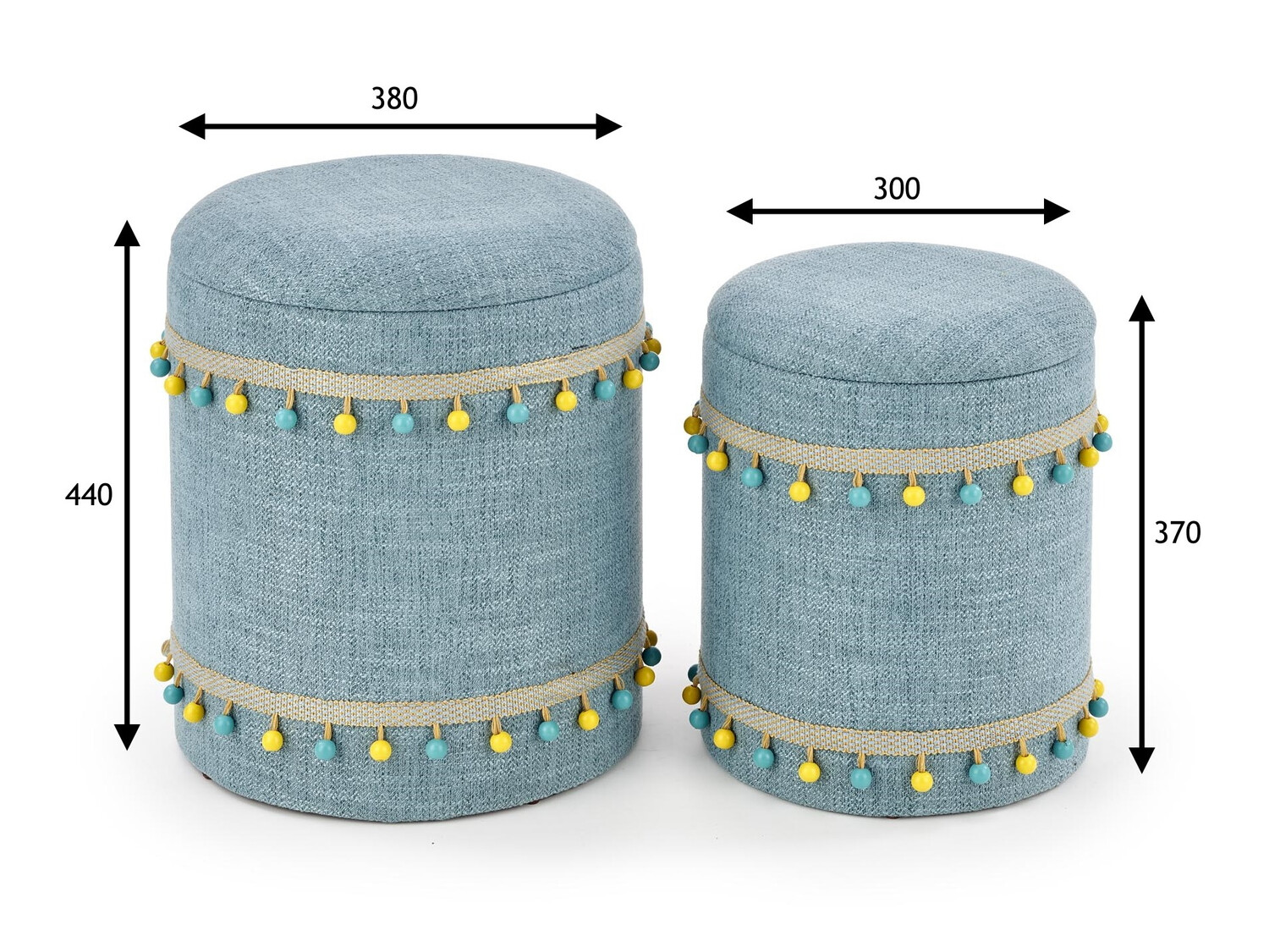 Puff szettek Houston 1155 (Világoskék)