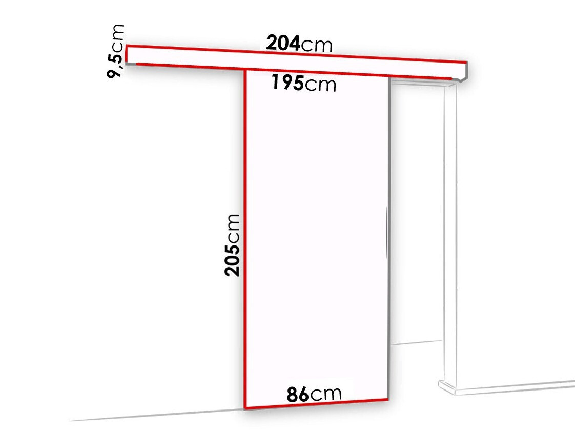 Tolóajtók Dover 123 (Antracit + Fekete)