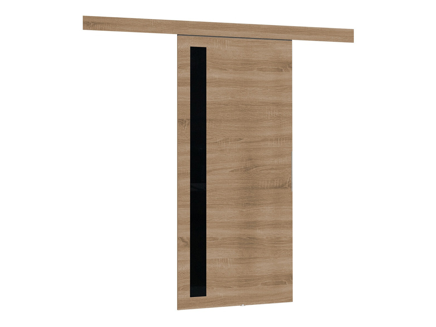 Tolóajtók Dover 123 (Sonoma tölgy + Fekete)