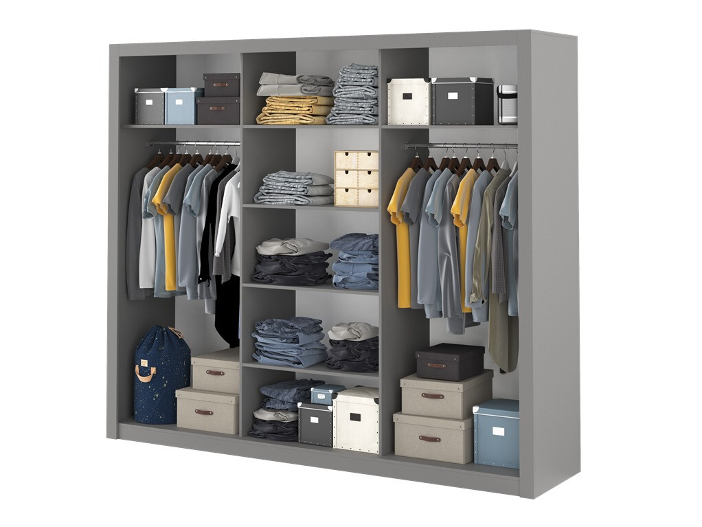 Gardróbszekrény Cirdelu 102 (Szürke)