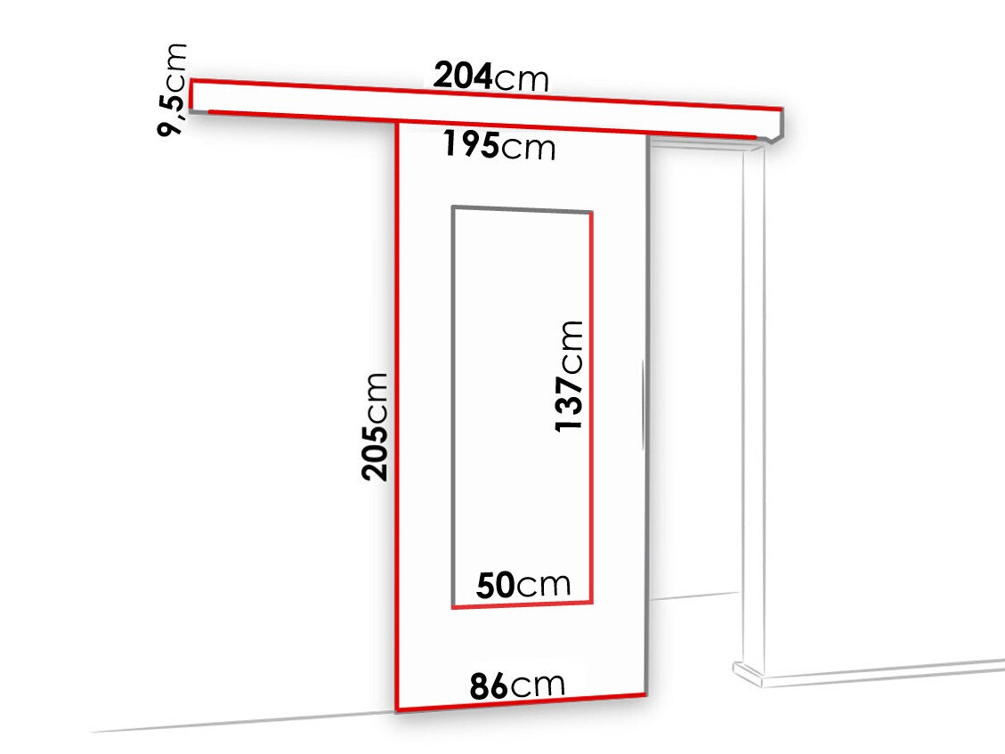 Tolóajtók Dover 128 (Antracit)