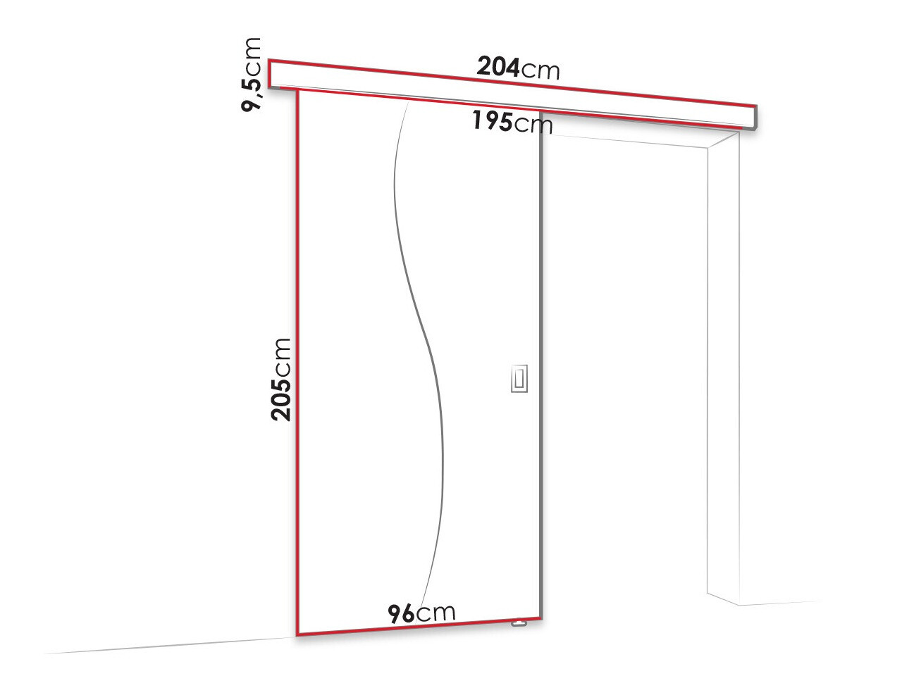 Tolóajtók Dover 151 (Sonoma tölgy)