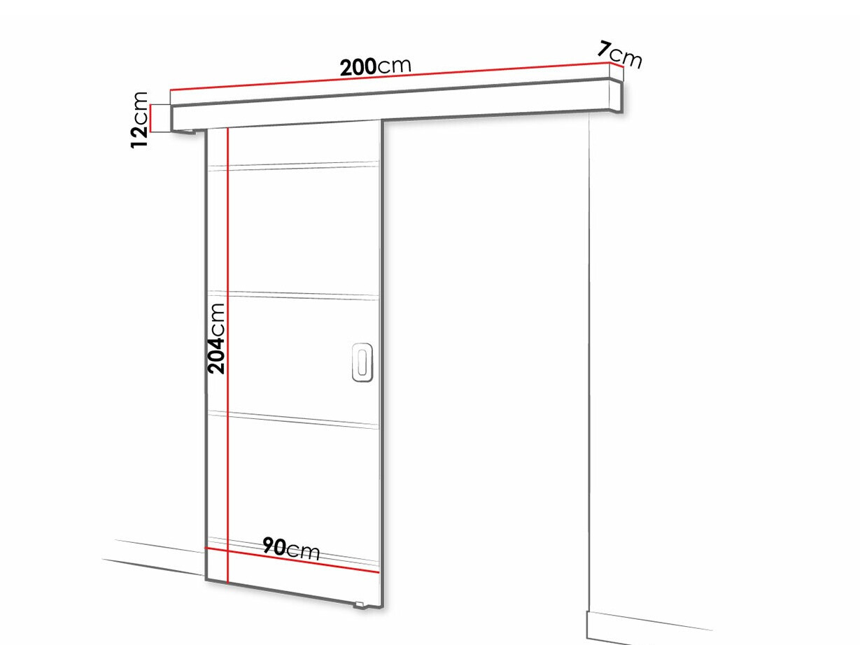 Tolóajtók Hartford 455 (Beton)