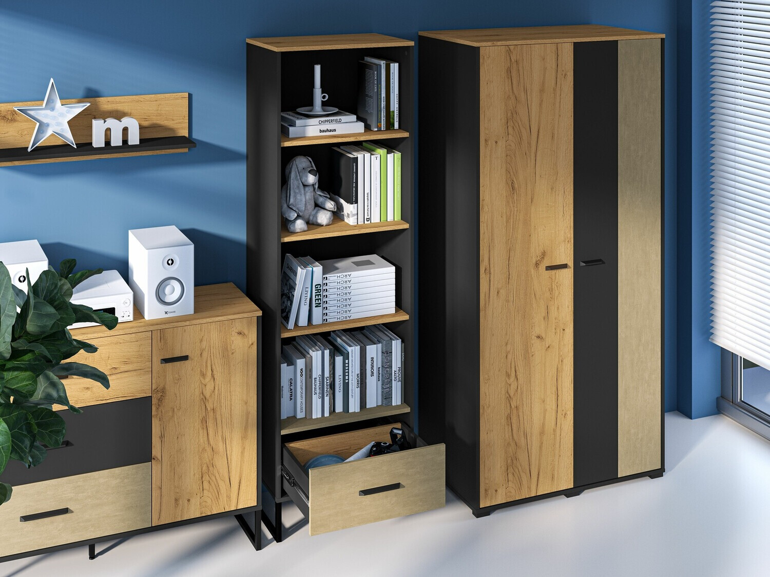 Könyvespolc Tortiva 102