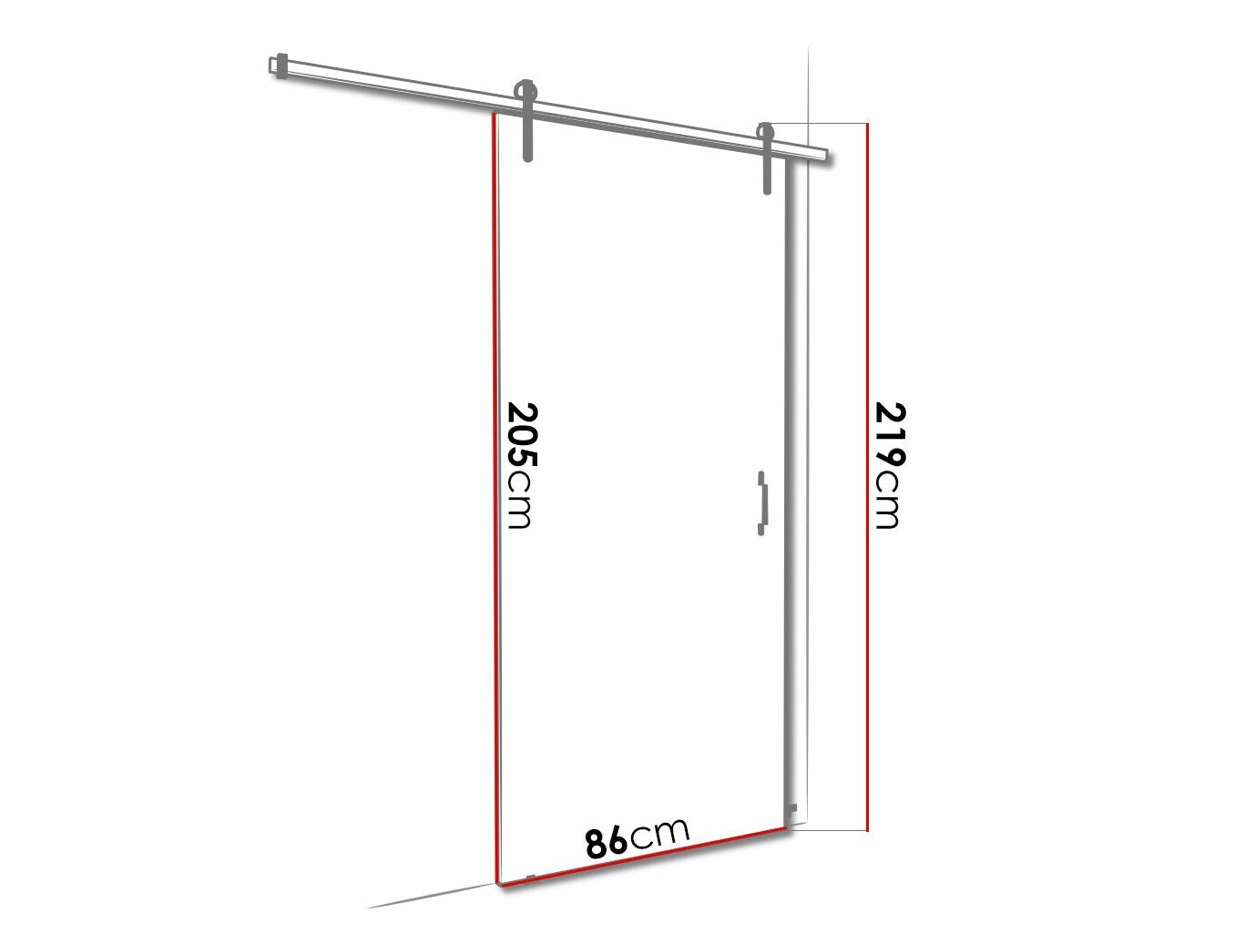 Tolóajtók Dover 165 (Fehér)