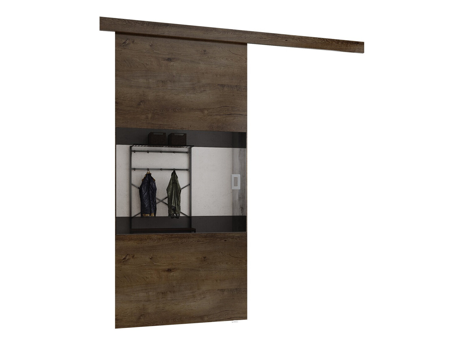 Tolóajtók Dover 174 (Sötét hamuszürke + Fekete)